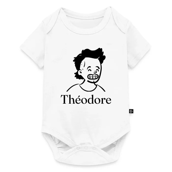 Body bébé personnalisé au prénom Théodore