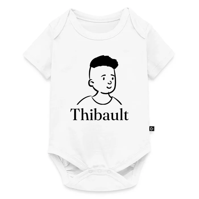 Body bébé personnalisé au prénom Thibault
