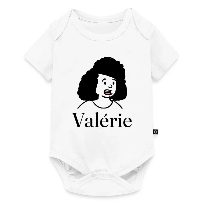 Body bébé personnalisé au prénom Valérie