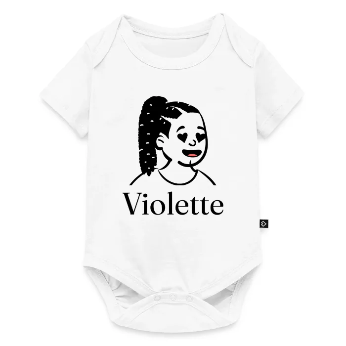 Body bébé personnalisé au prénom Violette