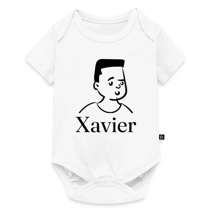 Body bébé personnalisé au prénom Xavier