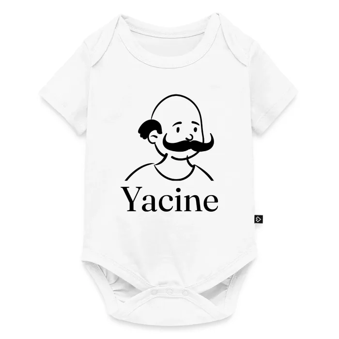 Body bébé personnalisé au prénom Yacine