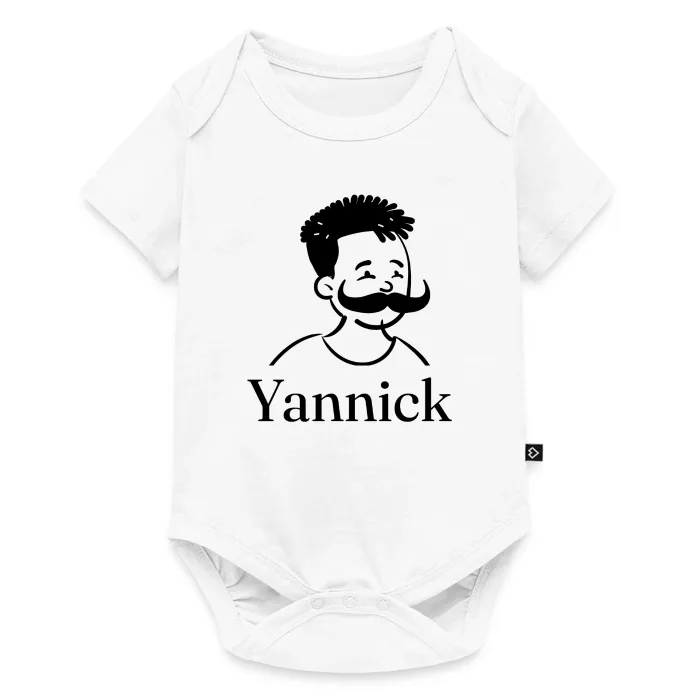 Body bébé personnalisé au prénom Yannick