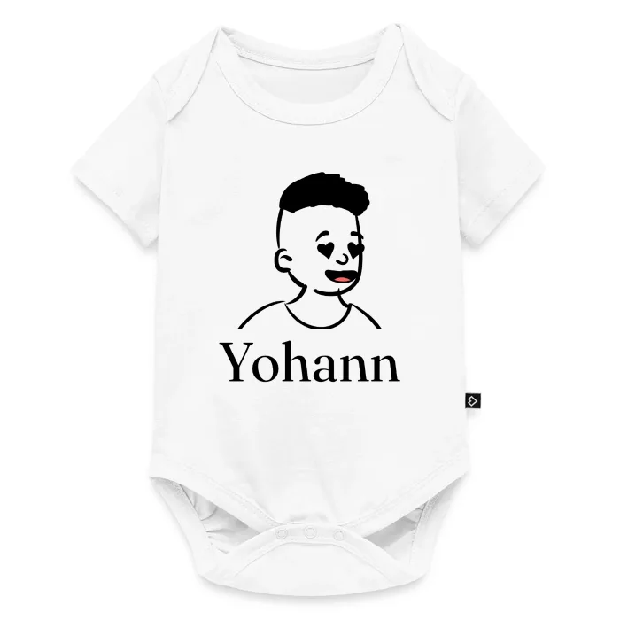 Body bébé personnalisé au prénom Yohann