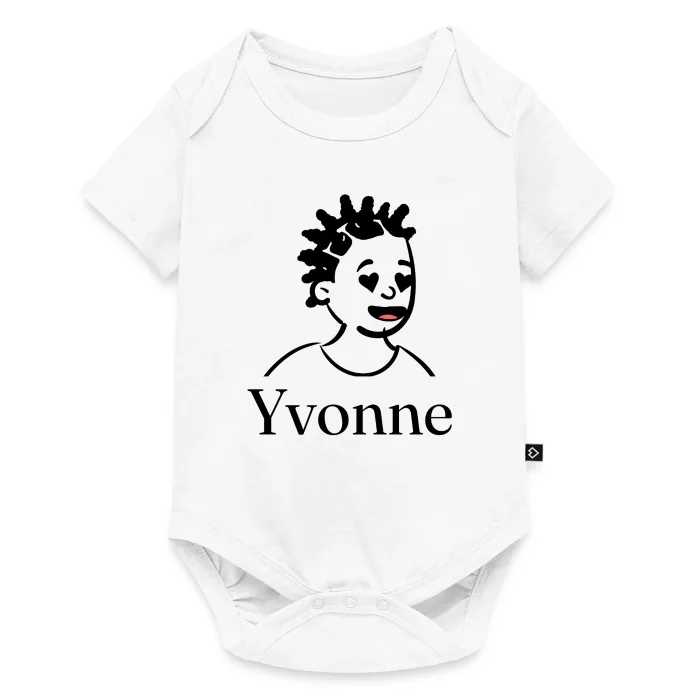 Body bébé personnalisé au prénom Yvonne
