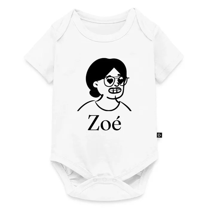 Body bébé personnalisé au prénom Zoé
