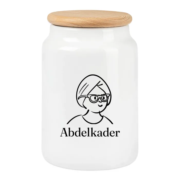 Boîte à biscuits personnalisée au prénom Abdelkader