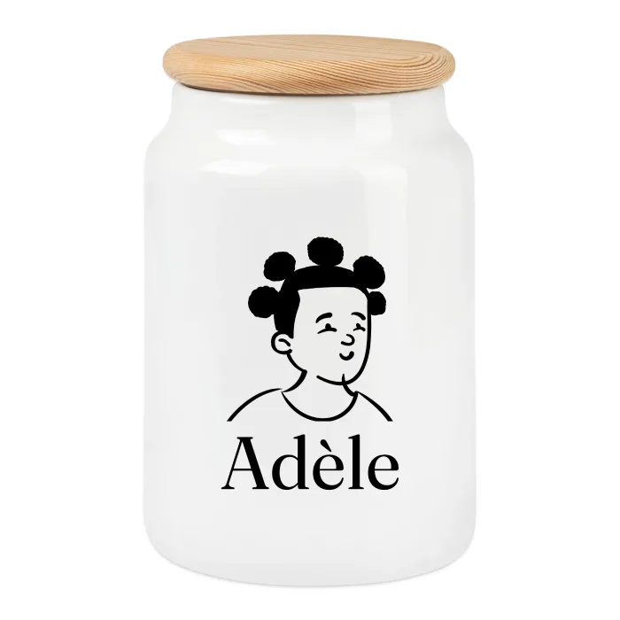 Boîte à biscuits personnalisée au prénom Adèle