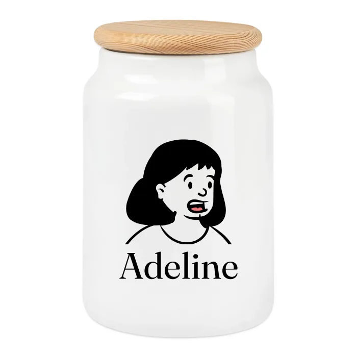Boîte à biscuits personnalisée au prénom Adeline