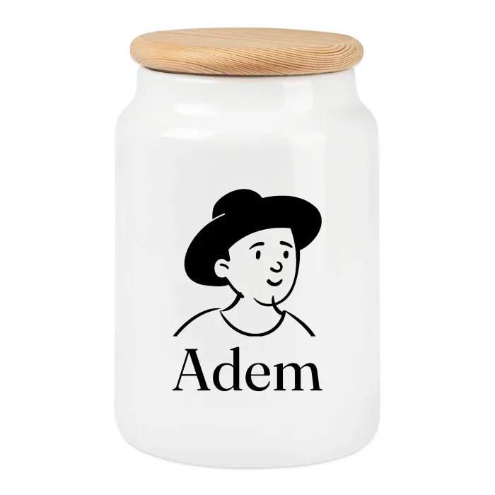 Boîte à biscuits personnalisée au prénom Adem