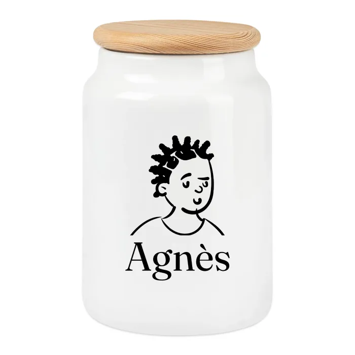 Boîte à biscuits personnalisée au prénom Agnès