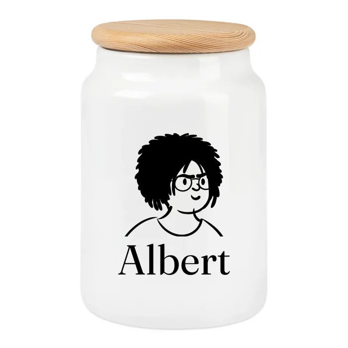 Boîte à biscuits personnalisée au prénom Albert