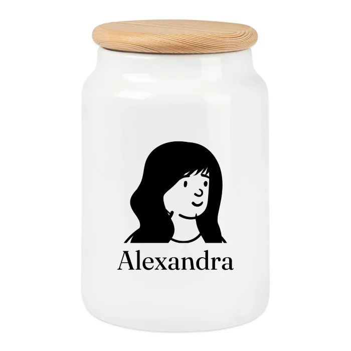 Boîte à biscuits personnalisée au prénom Alexandra