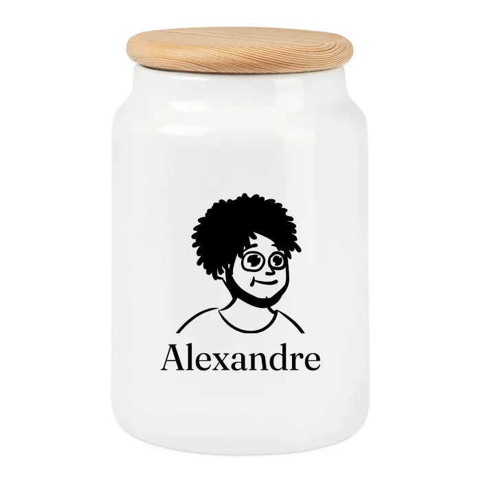 Boîte à biscuits personnalisée au prénom Alexandre