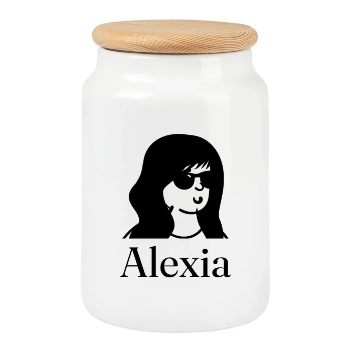 Boîte à biscuits personnalisée au prénom Alexia