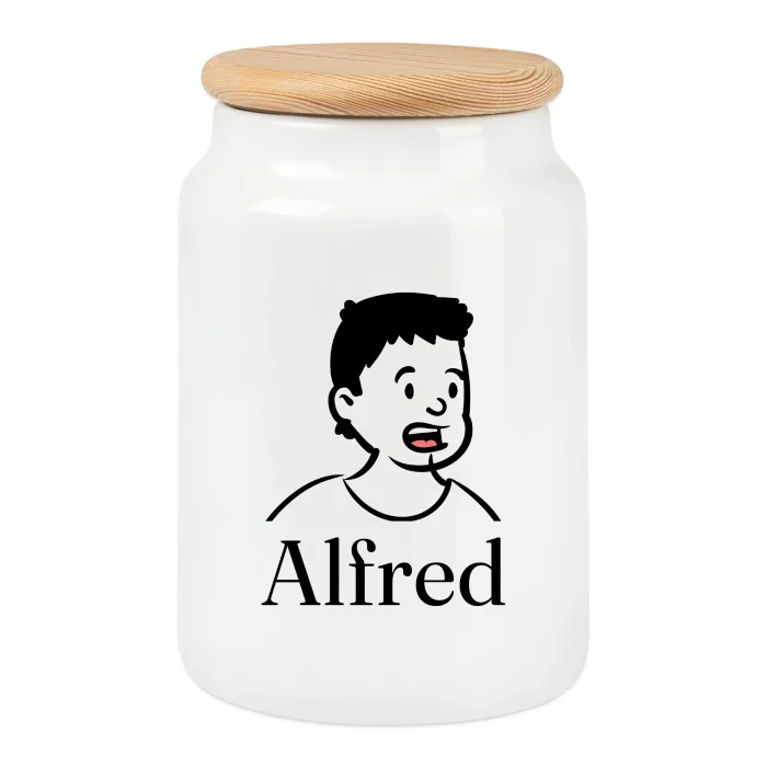 Boîte à biscuits personnalisée au prénom Alfred