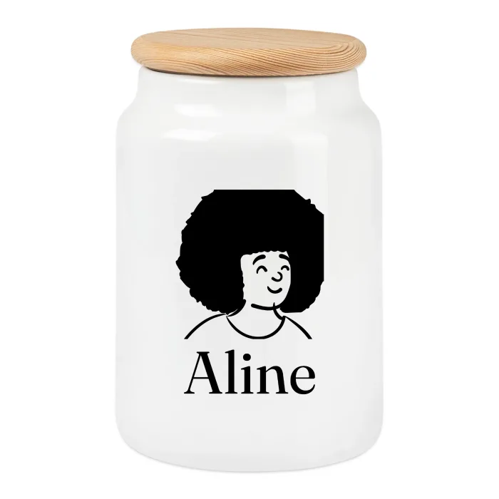 Boîte à biscuits personnalisée au prénom Aline