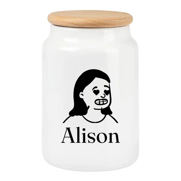 Boîte à biscuits personnalisée au prénom Alison