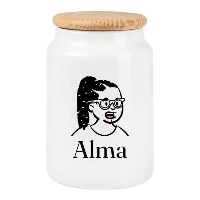 Boîte à biscuits personnalisée au prénom Alma