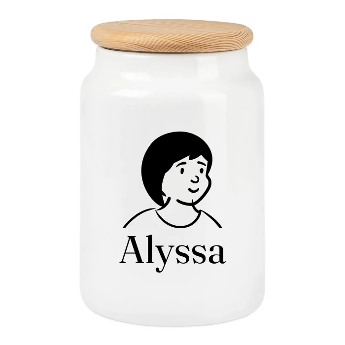 Boîte à biscuits personnalisée au prénom Alyssa