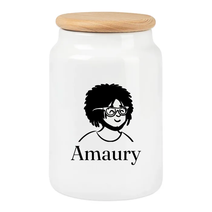 Boîte à biscuits personnalisée au prénom Amaury