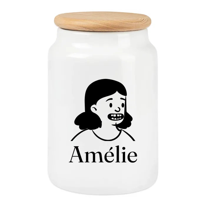 Boîte à biscuits personnalisée au prénom Amélie