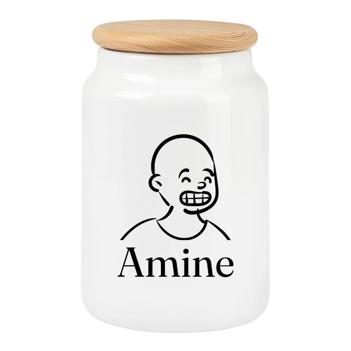 Boîte à biscuits personnalisée au prénom Amine