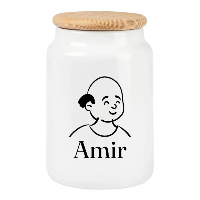 Boîte à biscuits personnalisée au prénom Amir