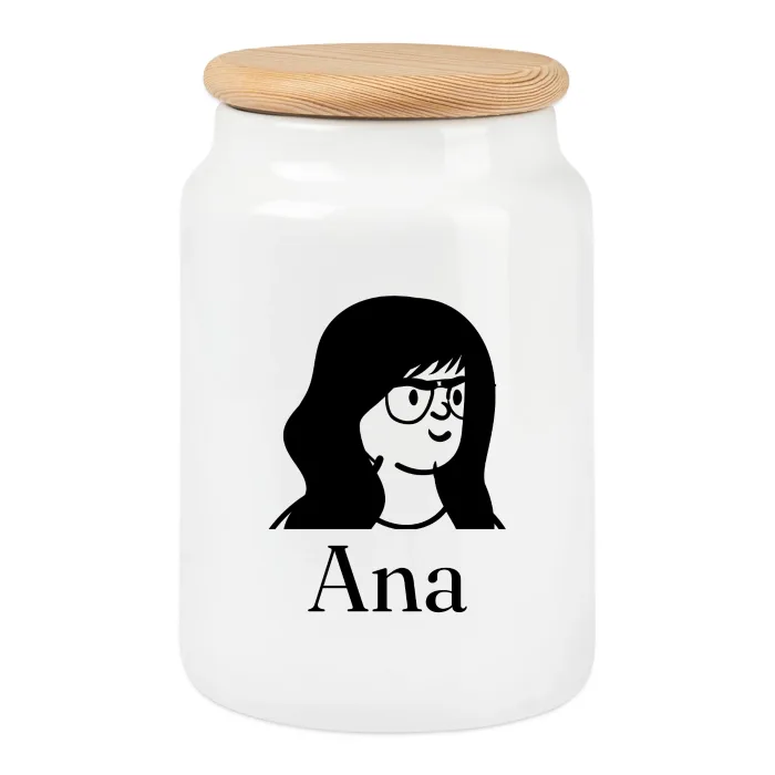 Boîte à biscuits personnalisée au prénom Ana