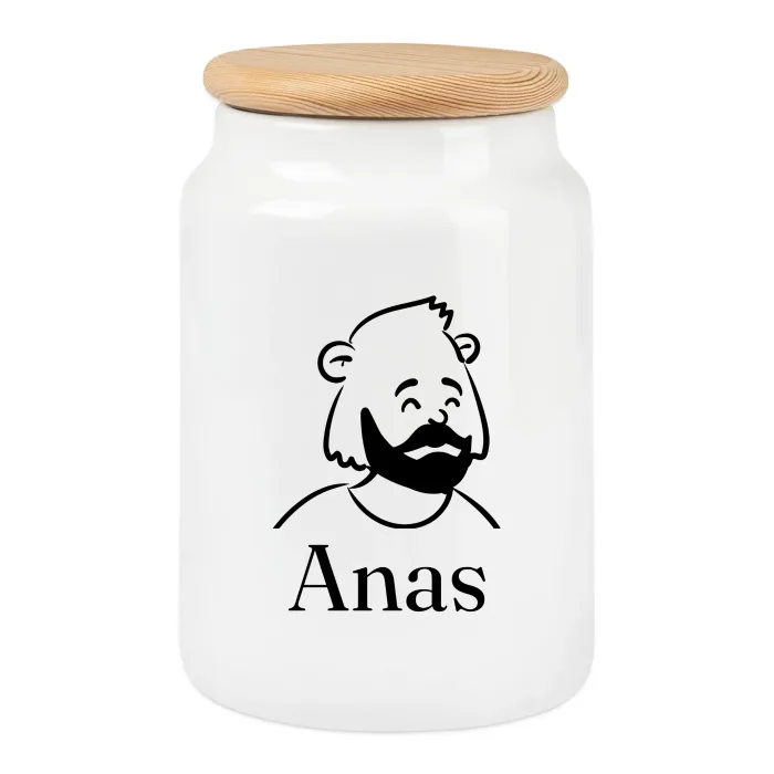 Boîte à biscuits personnalisée au prénom Anas
