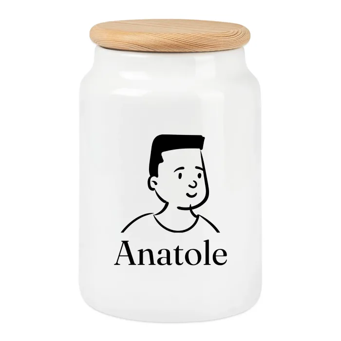 Boîte à biscuits personnalisée au prénom Anatole