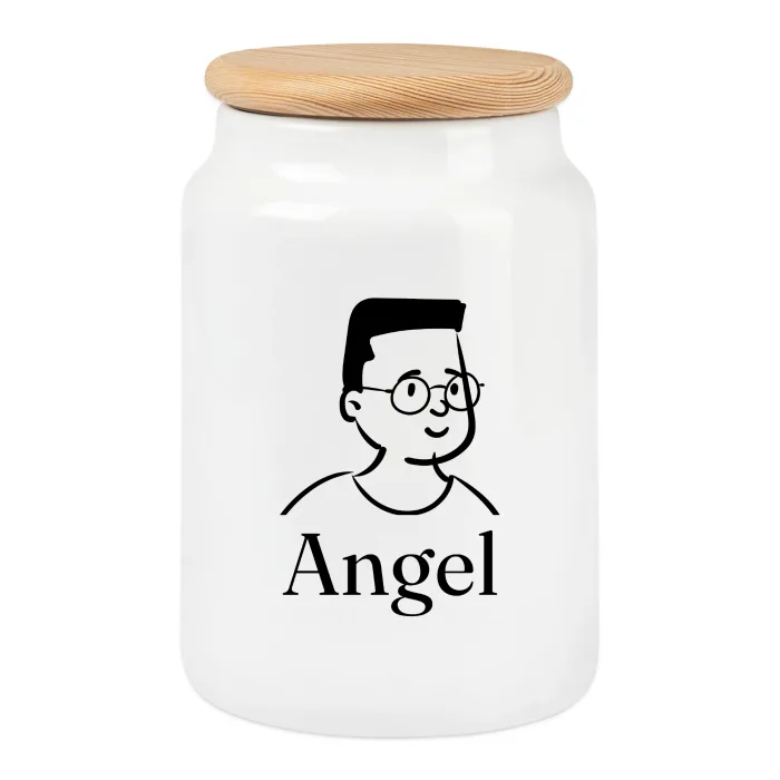 Boîte à biscuits personnalisée au prénom Angel