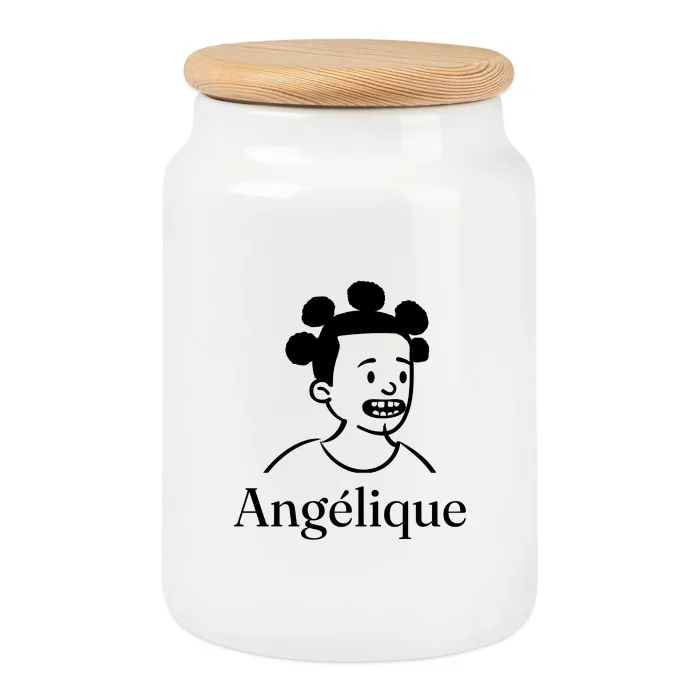 Boîte à biscuits personnalisée au prénom Angélique