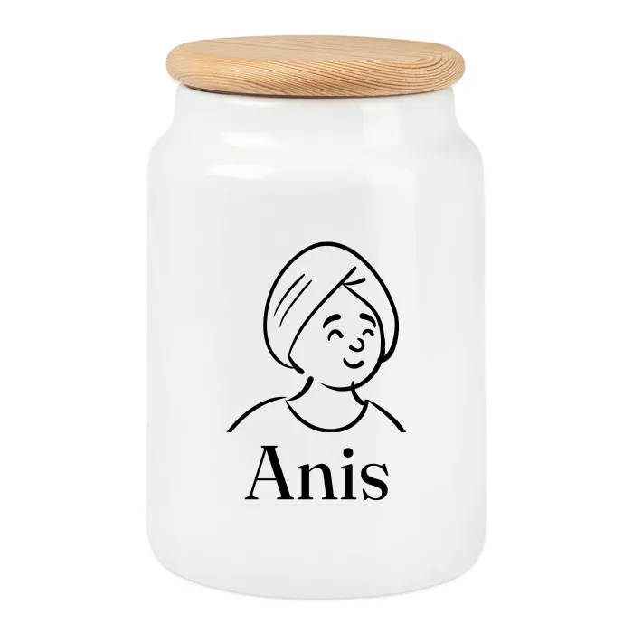Boîte à biscuits personnalisée au prénom Anis