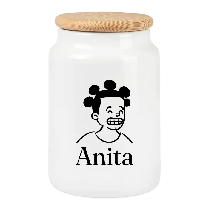 Boîte à biscuits personnalisée au prénom Anita