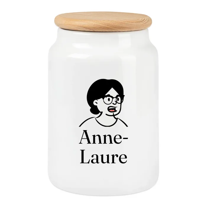 Boîte à biscuits personnalisée au prénom Anne-Laure