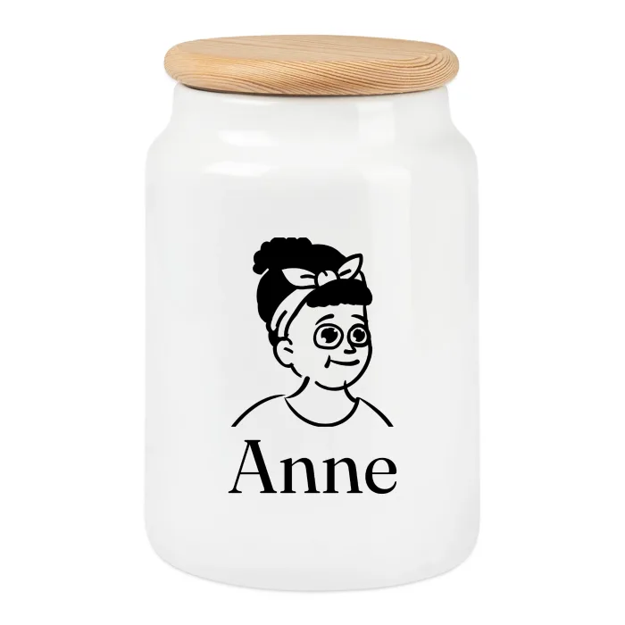 Boîte à biscuits personnalisée au prénom Anne