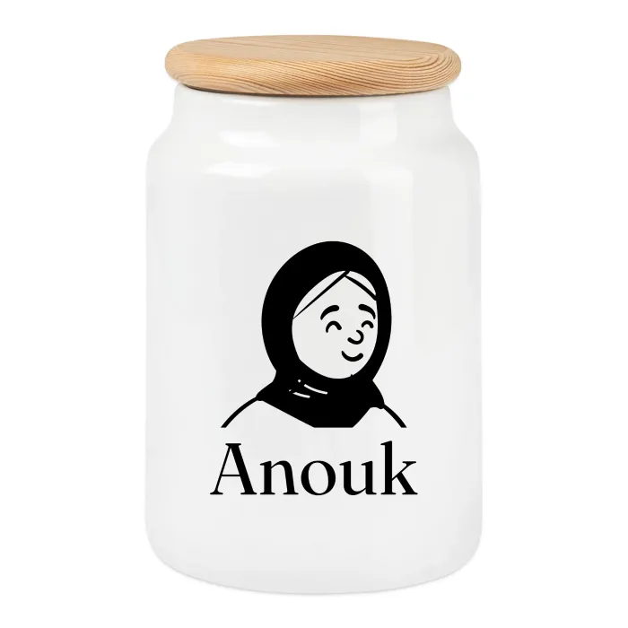 Boîte à biscuits personnalisée au prénom Anouk