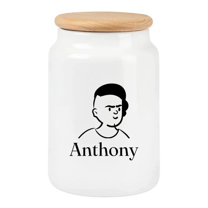 Boîte à biscuits personnalisée au prénom Anthony