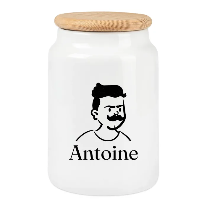 Boîte à biscuits personnalisée au prénom Antoine