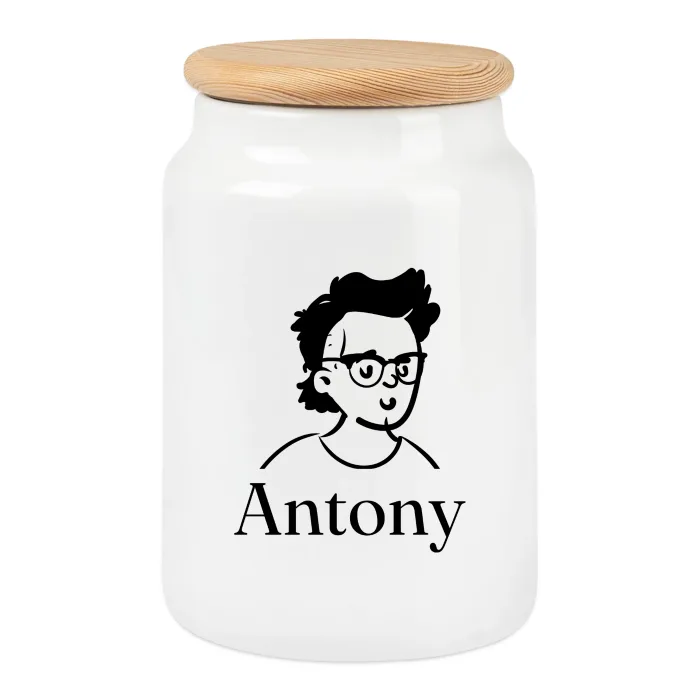Boîte à biscuits personnalisée au prénom Antony
