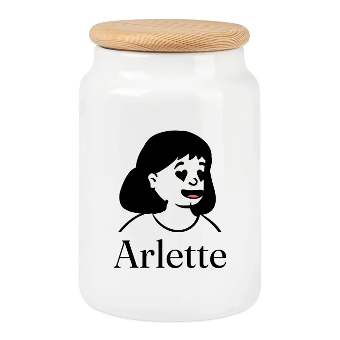 Boîte à biscuits personnalisée au prénom Arlette