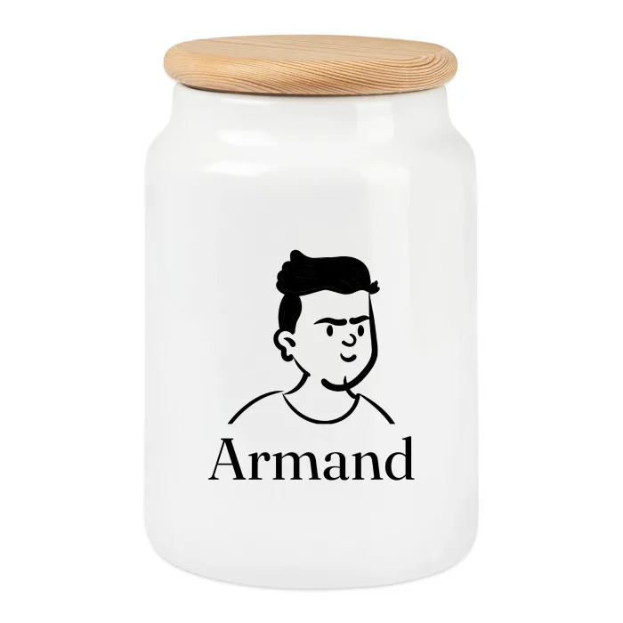 Boîte à biscuits personnalisée au prénom Armand
