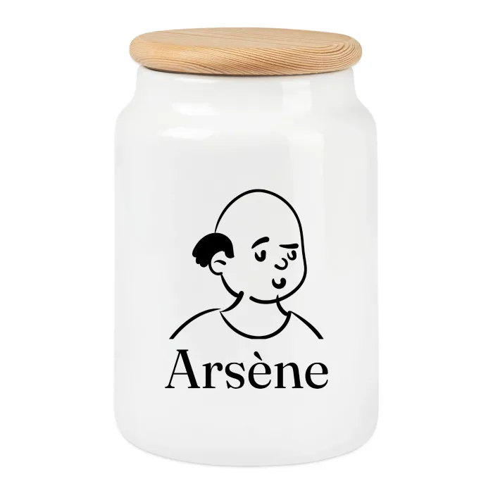 Boîte à biscuits personnalisée au prénom Arsène