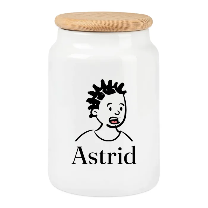 Boîte à biscuits personnalisée au prénom Astrid