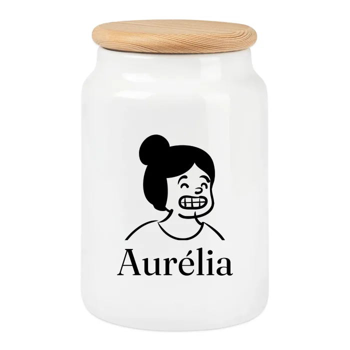 Boîte à biscuits personnalisée au prénom Aurélia