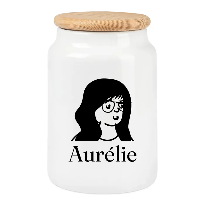 Boîte à biscuits personnalisée au prénom Aurélie