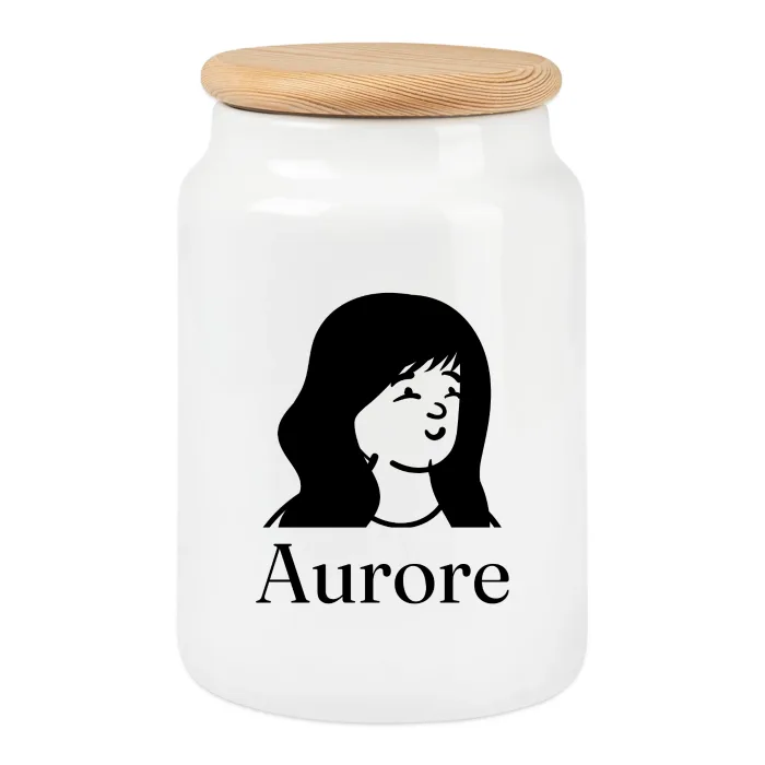 Boîte à biscuits personnalisée au prénom Aurore