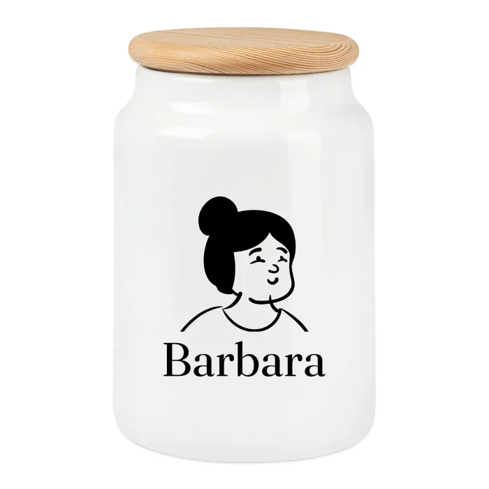 Boîte à biscuits personnalisée au prénom Barbara