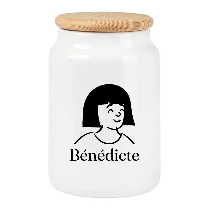 Boîte à biscuits personnalisée au prénom Bénédicte